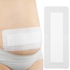 10 Pcs Water-Resistant C-Section 4"x12" Adhesive Island Bandage, Long Tummy