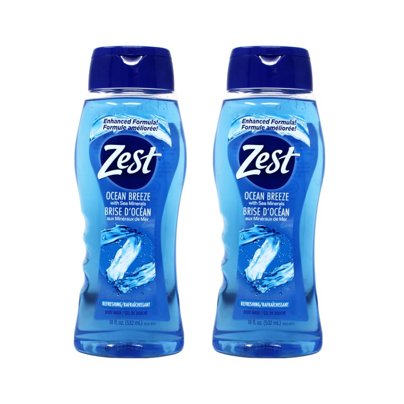 Zest Body Wash, Ocean Breeze, 18 fl oz (Paquete de