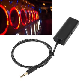 3.5mm AUX Sound Isolator with Gold Plated Connector - Anti Interference Noise Filter for Car Speakers & Amplifiers, Woven Cable Noise Reducer (60cm)