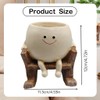 UgyDuky 1pc Swing Face Planter Pot Hanging Planters (F)