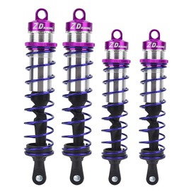 4pcs 1/8 RC Car Metal Oil Pressure Adjustable Front Shock Damper   Rear Shock Damper (Purple)
