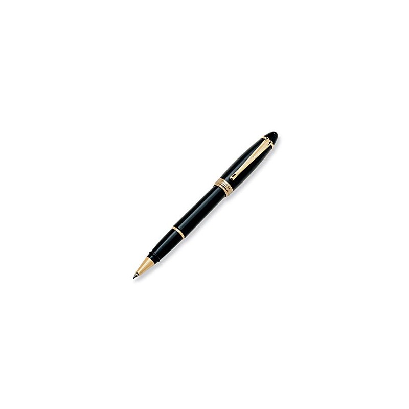 Aurora Ipsilon Resin Black Rollerball Pen - AU-B71N