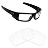 Alphax Crystal Clear Non-polarized Replacement Lenses for Oakley Gascan OO9014