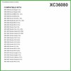 Ecogard XC36080 - Filtro de aire de cabina premium, para