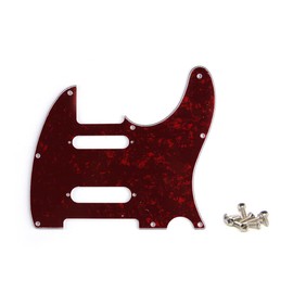SHENGSUI Red Pearl 8 Holes SS Guitar Tele Pickguard Fit Fender Nashville Telecaster Pickguard Replacement