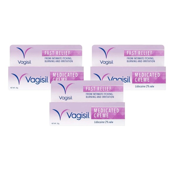 Vagisil Medicated Creme for Thrush, 30g | x3 Pack