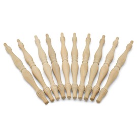 Wooden Baluster Spindles 11-1/2", Pack of 12 Spindles for Crafts, Woodworking, and Furniture, by Woodpeckers