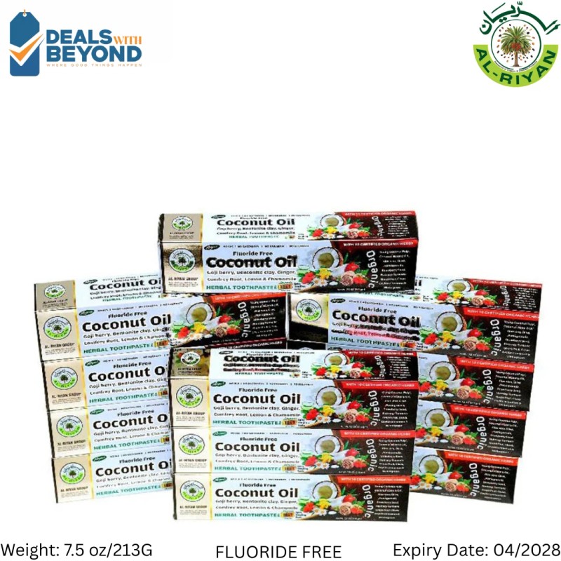 Al-Riyan Group Organic Coconut oil Herbal Toothpaste Al Riyan 10