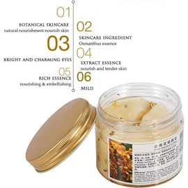 80 Unidades Parches para Ojos, Parches para Ojeras, Contorno de Ojos, Mascarilla para Osmanthus Antiarrugas Nutritiva e Hidratante Reduce las Ojeras y la Bolsa
