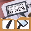 5X Rectangle Reading Magnifier, Large Handheld Magnifying Glass Scratch Resistant