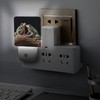 LFDSKCBR Night Lights Plug Into Wall Two Frogs Printing Auto