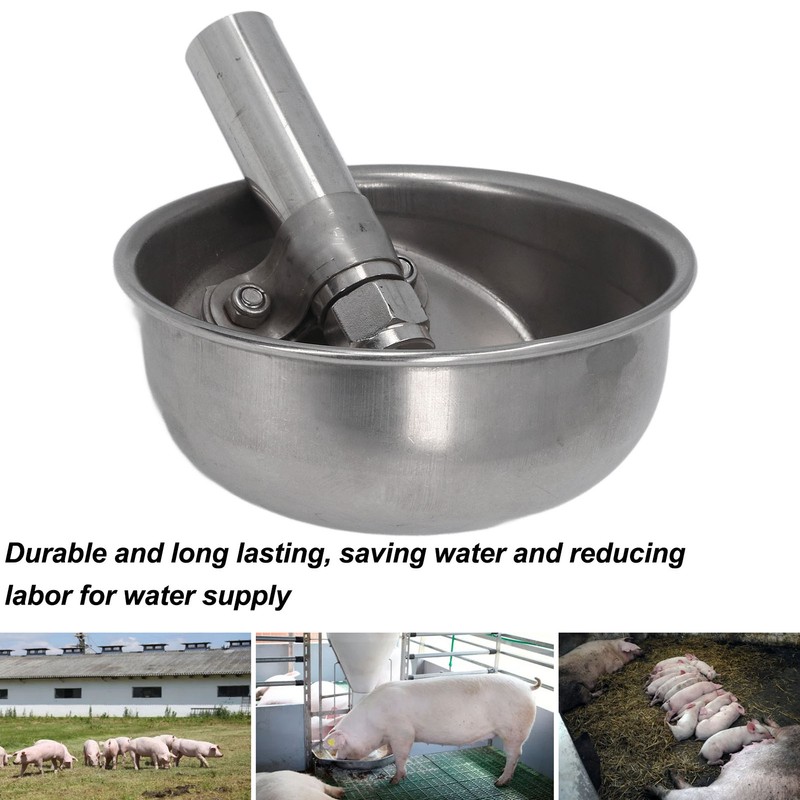 Automatic Pig Waterer Thickened Livestock Water Feeder Stainless Steel Cow