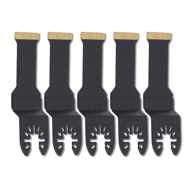5Pcs Oscillating Tool Saw Blade Multifunctional Professional Titanium Plated Multitool