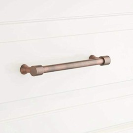Signature Hardware 441726 Strasbourg 6 Inch Center to Center Bar Cabinet Pull - Antique Copper