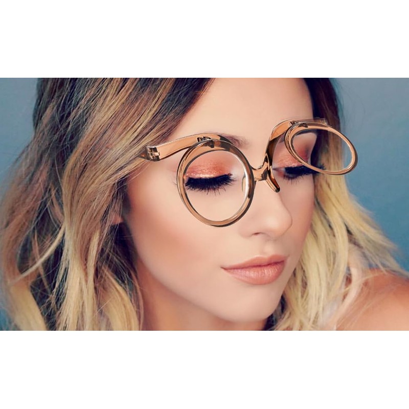 OREUDO Leopard Print Fashion Magnifying Glasses – HD Makeup Mirror