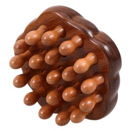 Healeved Portable Wooden Massage Comb No Static Hair Comb for Women Scalp Massager Brush