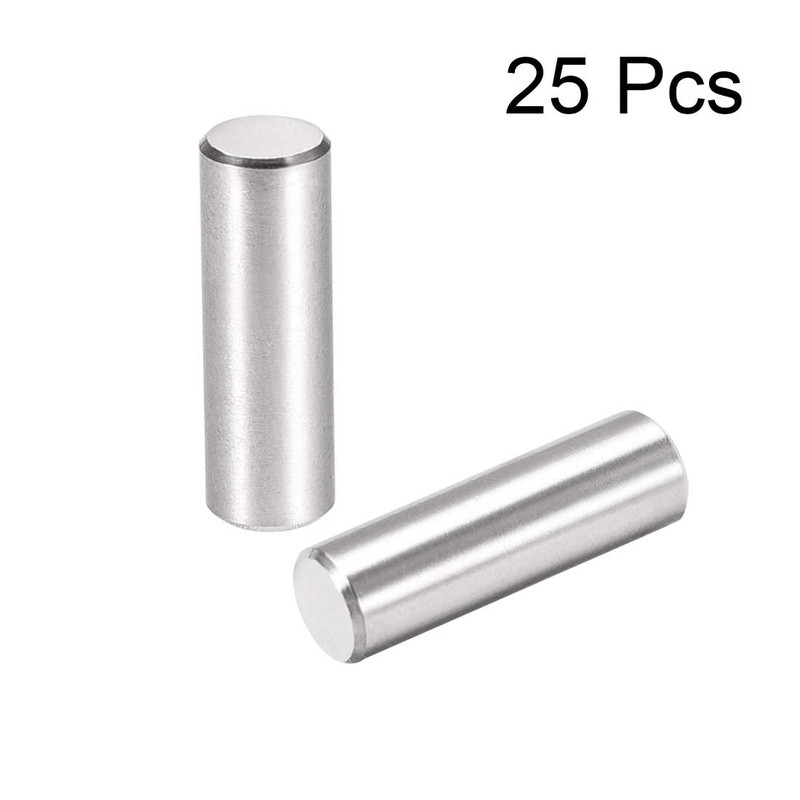 TOP-VIGOR 25Pcs 6mm x 18mm Dowel Pins Shelf Support Pegs,