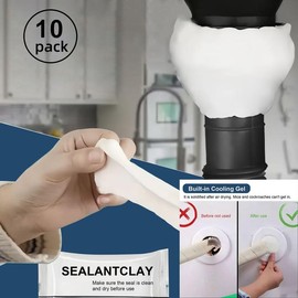 10Count Waterproof Sealant Mastic,Quick Mending Mud,Repair Wall Holes,for Drain Connection,Wall Hole,Air Conditioning Hole Waterproof Seal Putty.MirrorZone.