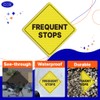 GEEKBEAR Delivery Driver Frequent Stops Car Sign - Sticker or