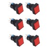 25 Pcs Push Button Switch Light Indicate Self Locking Long