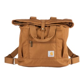 Carhartt, Durable Bag with Adjustable Straps and Laptop Sleeve, Convertible Backpack Tote Brown, One Size