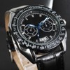 WINNER Men Hollow Mechanical Waterproof Watch Wristwatch