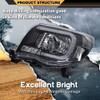 CNNELL LED Tube Projector Headlights w/o Bulb Compatible with Toyota