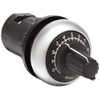 Eaton M22-R100K Potentiometer, 22mm Diameter, 100ohms Resistance, Silver Bezel
