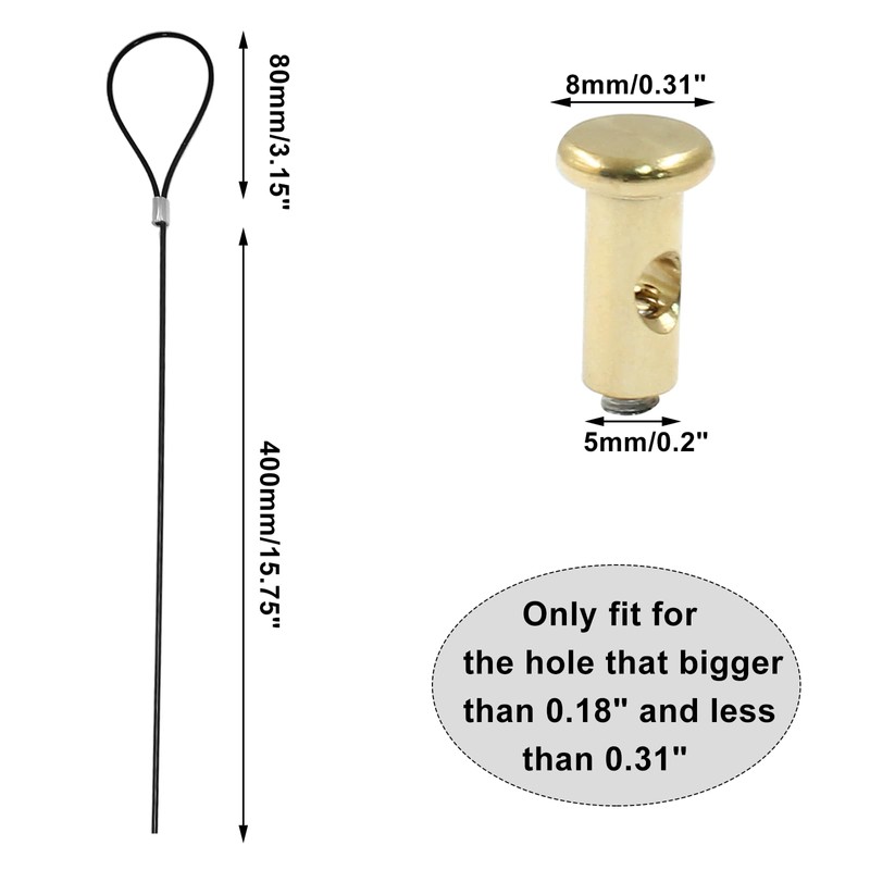 Bonsicoky Gate Latch Cable Pull Cord, Adjustable Outdoor Gate Opener