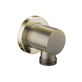ENKI L07 Brass Antique Brass Hand Shower Outlet Wall Valve Connector Round Bathroom