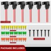 Nilight 6pcs Inline Fuse Holder 12AWG Waterproof ATC/ATO Blade Fuse