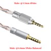Geekria Apollo Silver-Plated Upgrade 4.4mm to 3.5mm Audio Cable Compatible