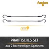 fuxton Set of 2 elastic straps, short, flat with hooks,