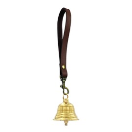 Brass Hanging Bell for Door Knob, Christmas Hanging Gold Bells, Dog Bells to Go Outside, Vintage Home Decor Door Bell