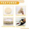 Partuto 1pc 7" 180mm Universal Wool Polishing Buffing Pad -