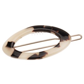 France Luxe Narrow Oval on Tige Boule Barrette - Ivory Tokyo