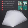 20Pcs Heat Shrink Film Sheets, Semitransparent Heat Shrinkable, 0.2mm Shrink