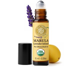 Silk Road Organic- “Aceite esencial de semilla de marula orgánico y lavanda, aromaterapia 100% pura certificada por el USDA, hidratación profunda