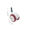 Ipetboom 4pcs Walker Wheels Replacement Plastic Casters for Hardwood Carpet