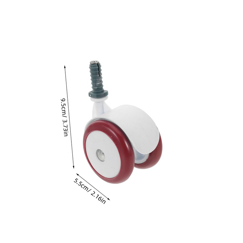 Ipetboom 4pcs Walker Wheels Replacement Plastic Casters for Hardwood Carpet