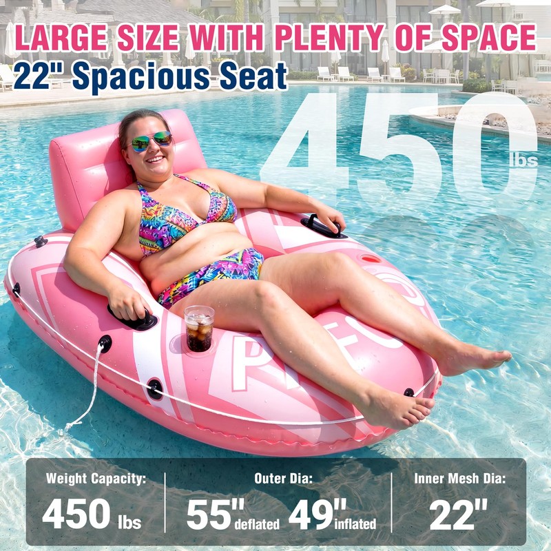 PAFOLO River Tube for Heavy Adult, 55" Large Inflatable River