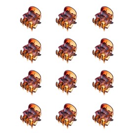 Aucuu Hair Clips, Pack of 12 Mini Hair Clips, Claw Clips, Mini Plastic Hair Clips, Plastic Hair Claw, Non-Slip Handle, Small Jaw Clips, Women's Hair Gripper, Hair Accessories for Girls Women