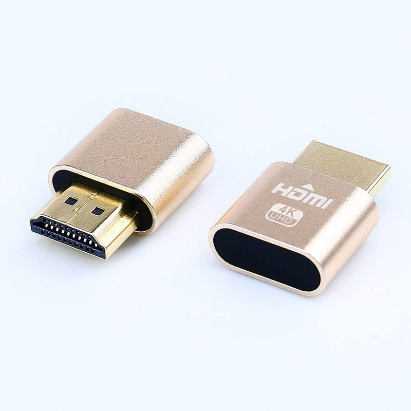 DTech HDMI Dummy Plug 4K Display Emulator Compatible with Windows
