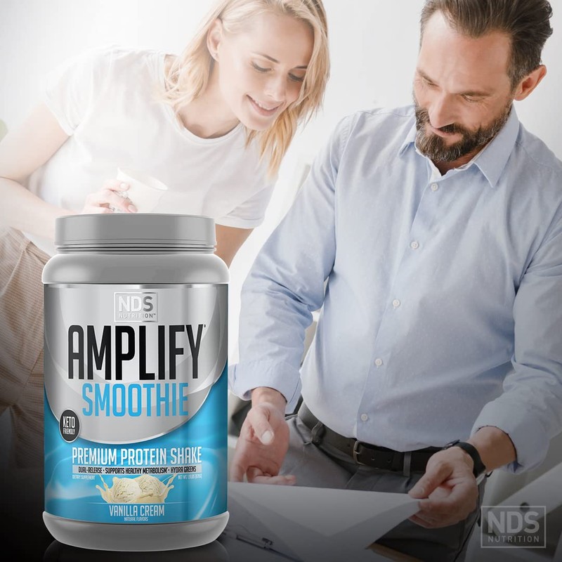 AMPLIFY NDS Nutrition Smoothie Premium Whey Protein Powder Shake with