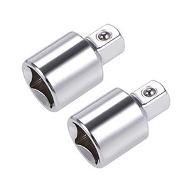 sourcing map 2 Pcs 1/2 Inch Drive (F) x 3/8 Inch (M) Socket Reducer, Female to Male