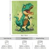VOPNXLT T-Rex Dinosaur Blanket, Soft Cozy Lightweight Cartoon Green Dino