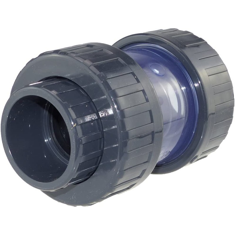 Generisch Plimat PVC Check Valve Transparent 50 mm