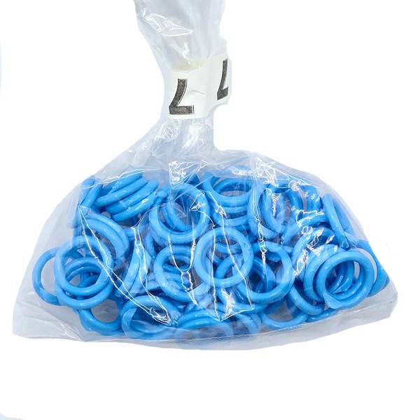 Pack of 100, Size 7, 7/16" inch Spiral Leg Bands