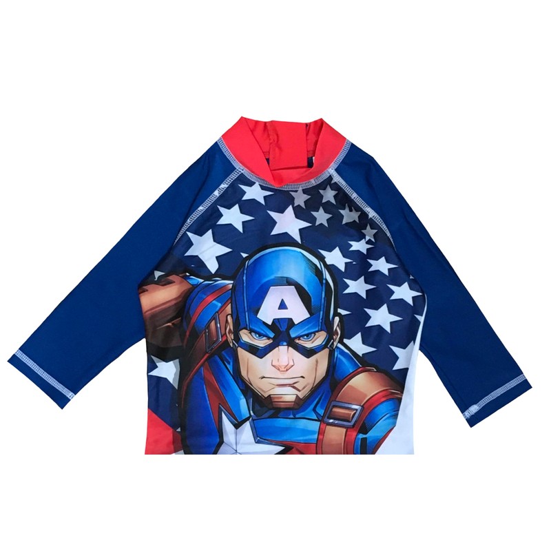 CAPTAIN AMERICA Boys Swim Suit (Blue, 2-3 Years)
