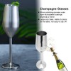 304 Stainless Steel Wine Goblet Champagne Glasses Drinking Cups 220ML